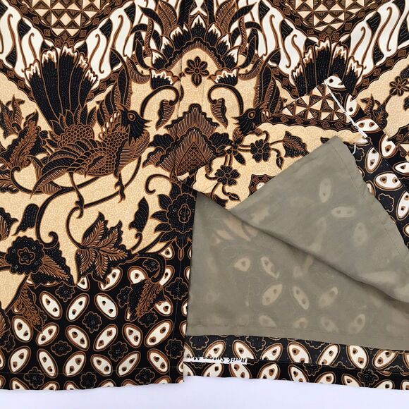 Batik Halus Long Sleeve Button Up Shirt Indra Hadi Men's XL Lined Solo Indonesia - Picture 9 of 14